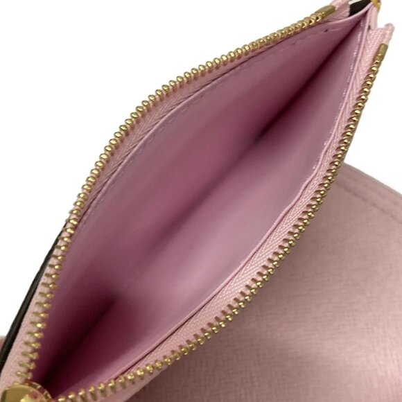 Auth LOUIS VUITTON LV x TM Porte Foyle Victorine M13427 cherry brown - - Picture 4 of 11